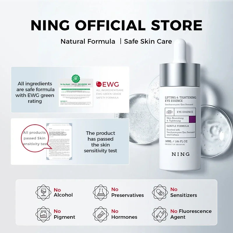 Eye Serum for Dark Circles, Puffiness & Fine Lines – Firming & Hydrating Eye Essence with Retinol & Caffeine