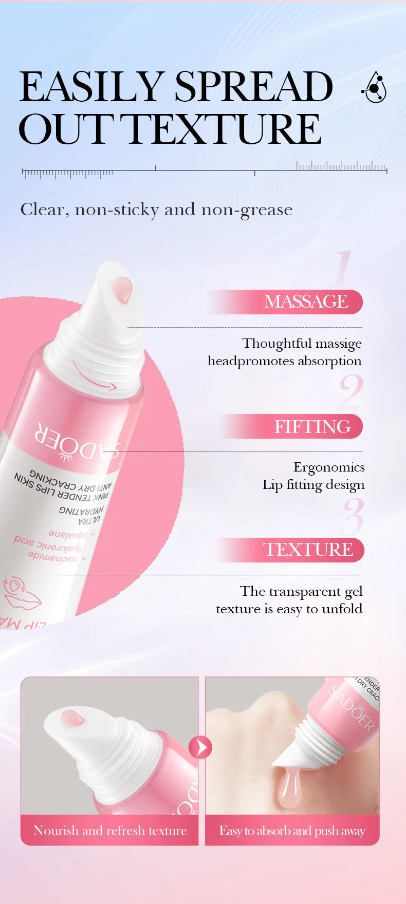 5X Niacinamide Plumping Lip Mask – Intense Hydration & Anti-Dryness for Soft, Pink Lips | Care Chapped Lips Overnig 10g/pc
