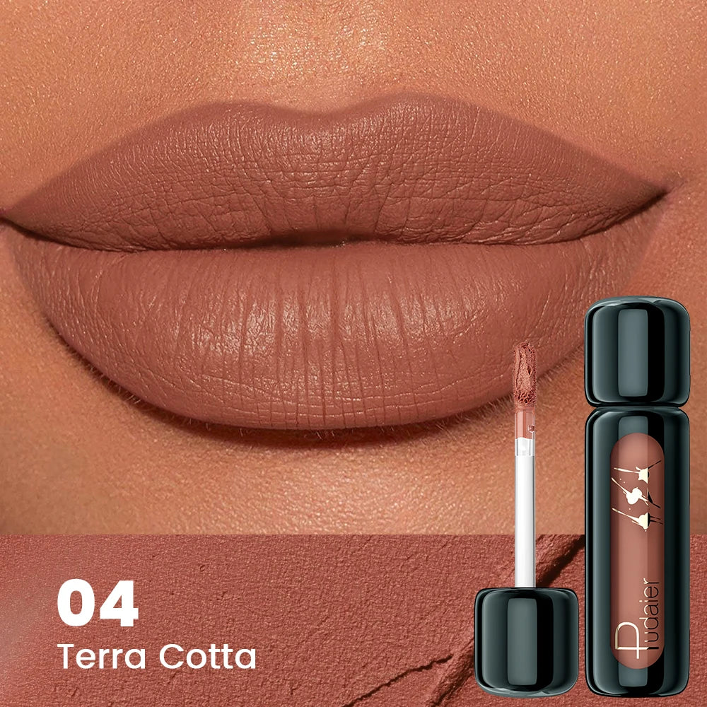 1pc Matte Velvet Lip Gloss, Highly Saturated Liquid Lip Mud, Non-Stick Long Lasting, All Skin Tones Compatible,Mother's Day Gift