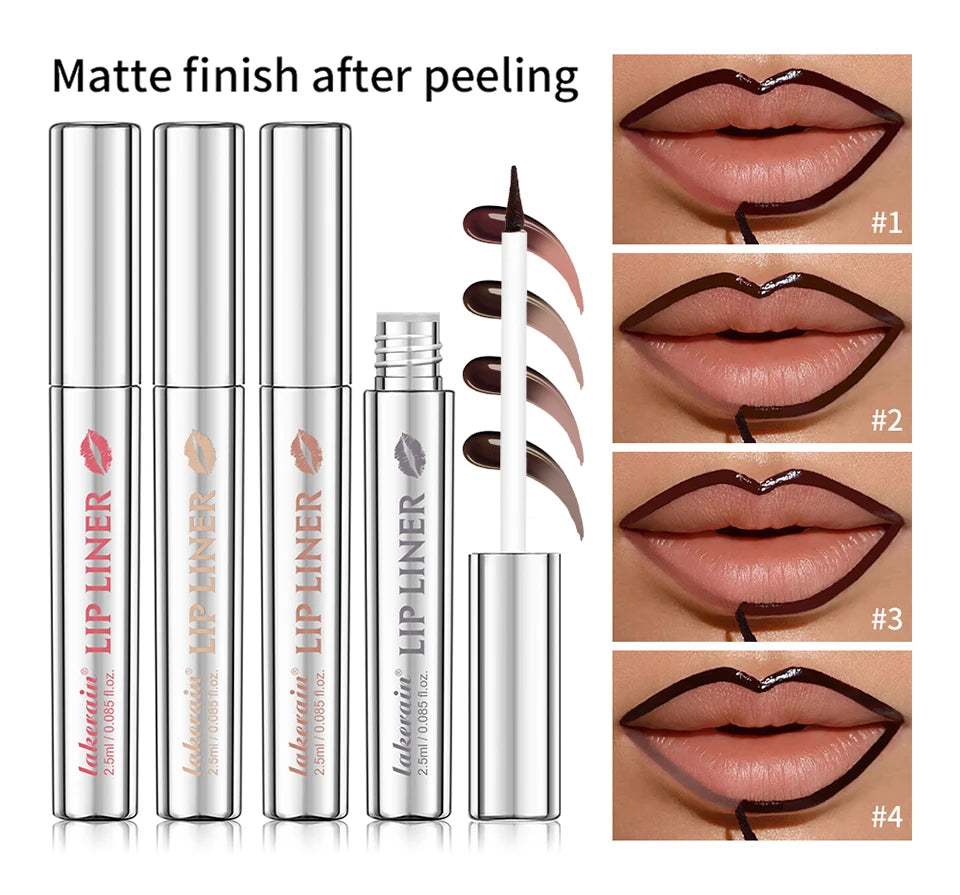 Magic Peel Off Lip Cosmetic Matte Lip Liner Pencil Long Lasting Waterproof Smudge Proof Transfer Proof Peel Off Lip Stain Tattoo