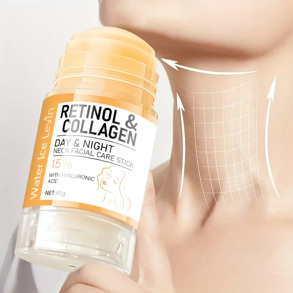 Retinol and Collagen Face and Neck Cream, Lifts the Neck, Tightens and Moisturizes the Skin, Intensely Hydrates the Skin of the Neck and Face, and Reduces the Appearance of Neck Lines