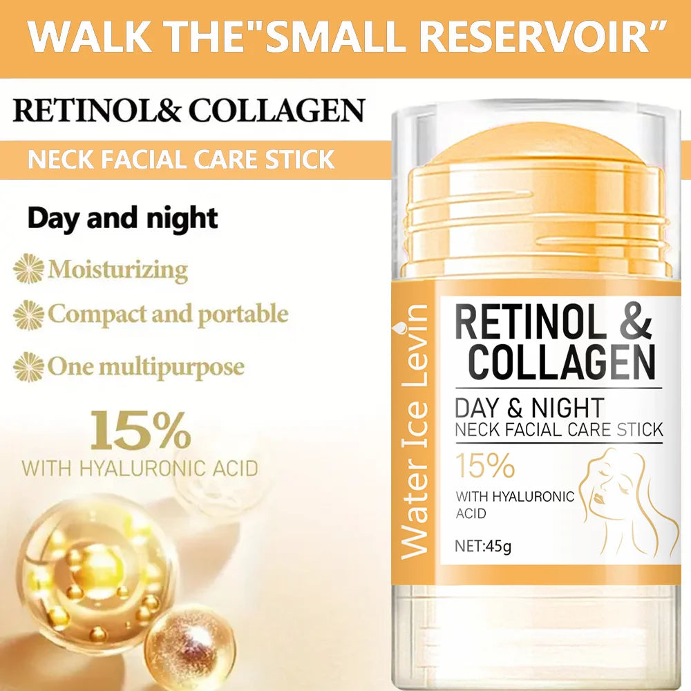 Retinol and Collagen Face and Neck Cream, Lifts the Neck, Tightens and Moisturizes the Skin, Intensely Hydrates the Skin of the Neck and Face, and Reduces the Appearance of Neck Lines