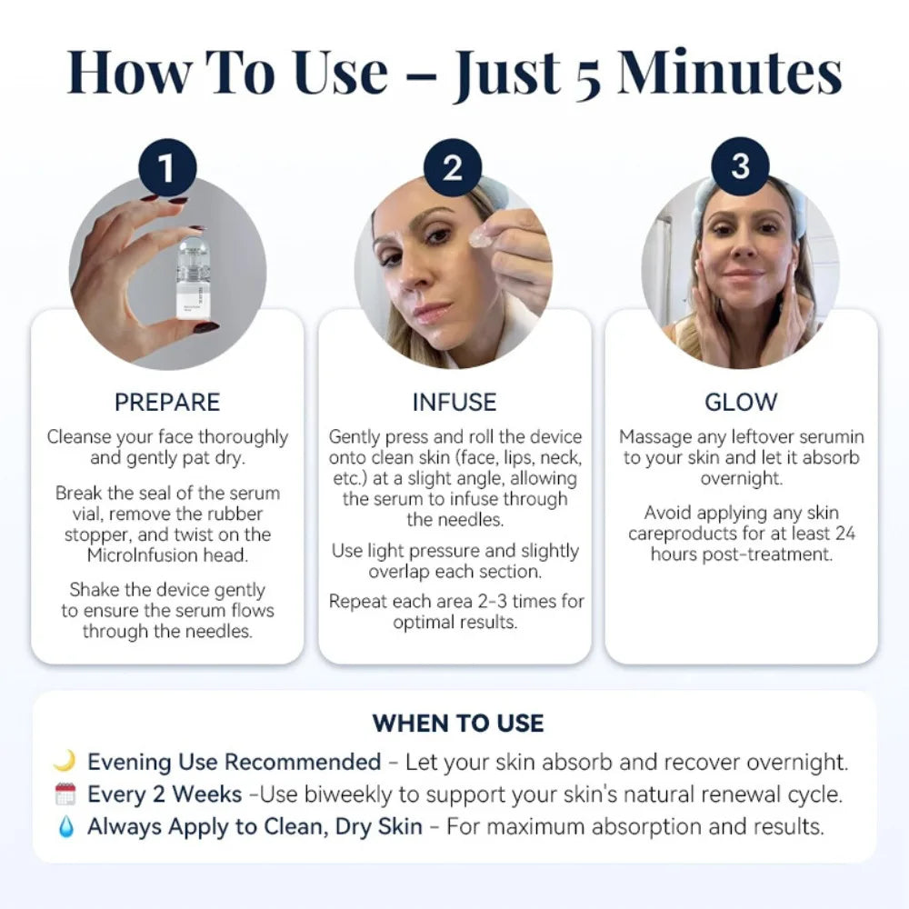 Hyaluronic Acid & Collagen Anti-Aging Serum Kit Hydrating Firming Anti-Wrinkle Facial Skin Care Set