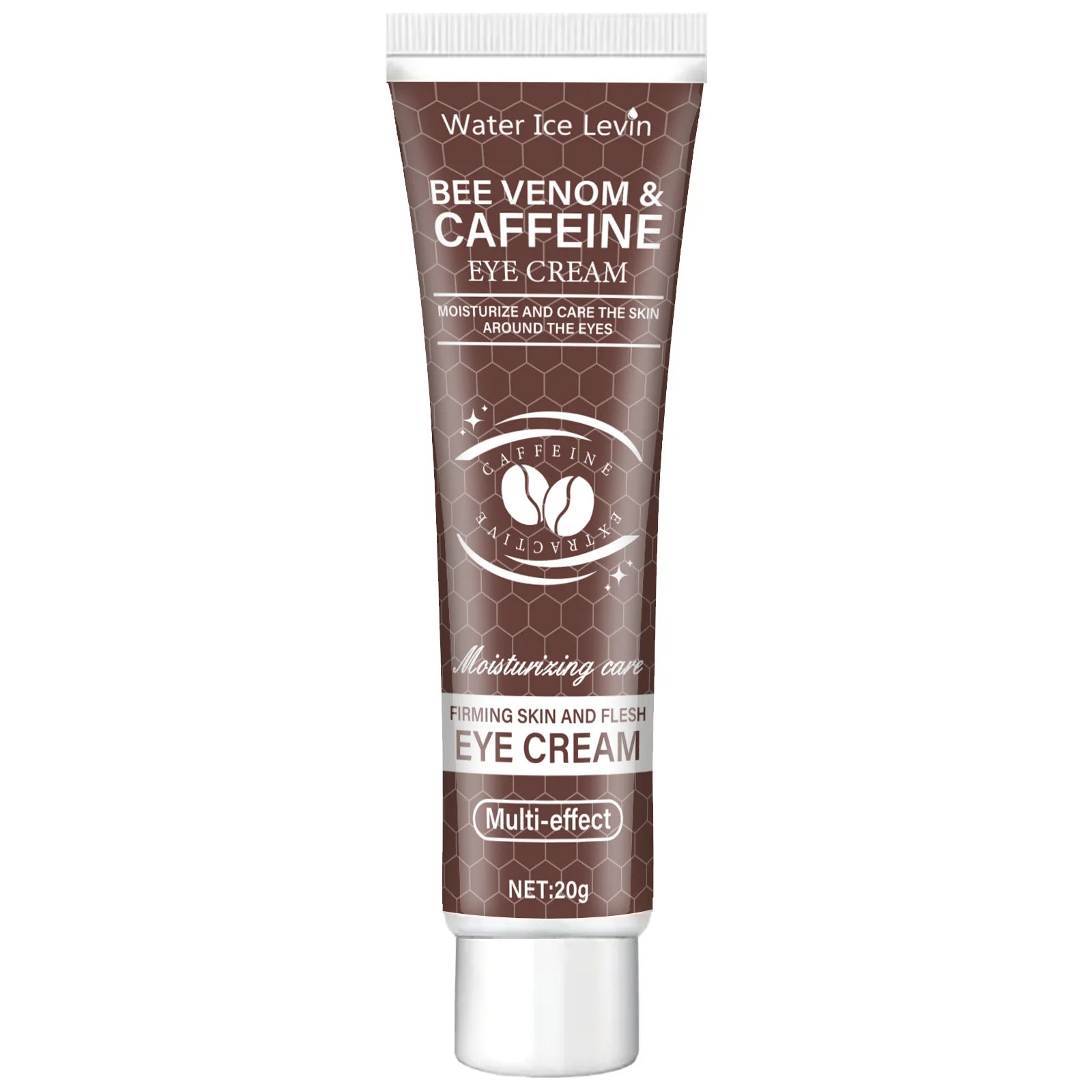 Natural Caffeine Intensive Moisturizing and Firming Eye Cream 20g, for Puffiness and Dark Circles Use It to Lift the Eye Area, Reduce Wrinkles and Signs of Aging, and Achieve a Light Beige, Relaxed Look.