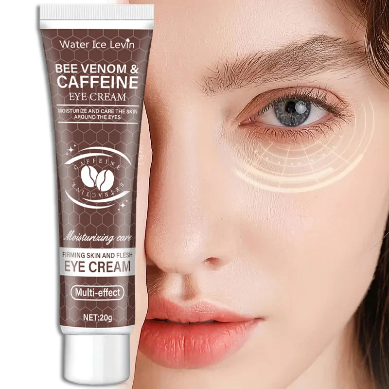 Natural Caffeine Intensive Moisturizing and Firming Eye Cream 20g, for Puffiness and Dark Circles Use It to Lift the Eye Area, Reduce Wrinkles and Signs of Aging, and Achieve a Light Beige, Relaxed Look.