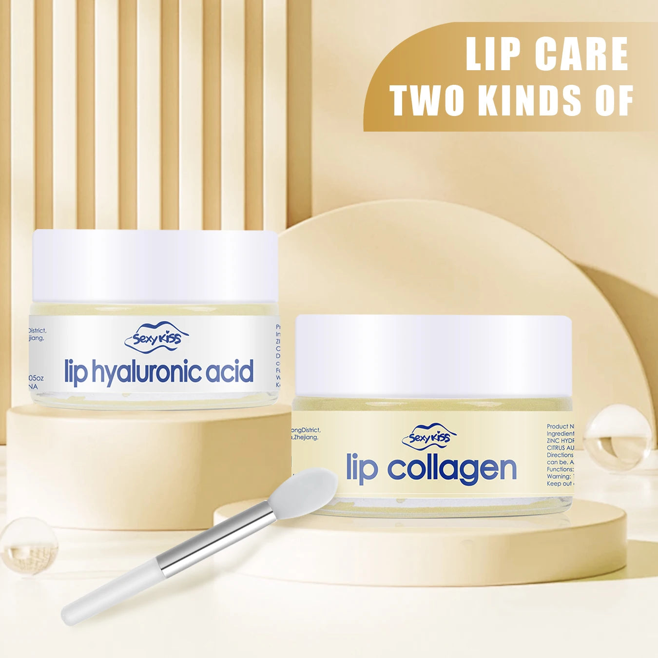 Hyaluronic Acid Collagen Sleep Lip Mask 20g Deep Hydration Lasting Moisturizing Exfoliation Day and Night Can Be Given