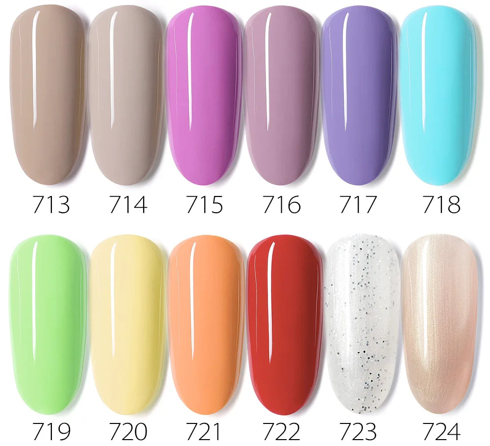 Venalisa HEMA TPO FREE Nail Gel Polish Glitter Gorgeous Full Coverage Soak Off UV LED French Nail Jelly Pink Nude Collection
