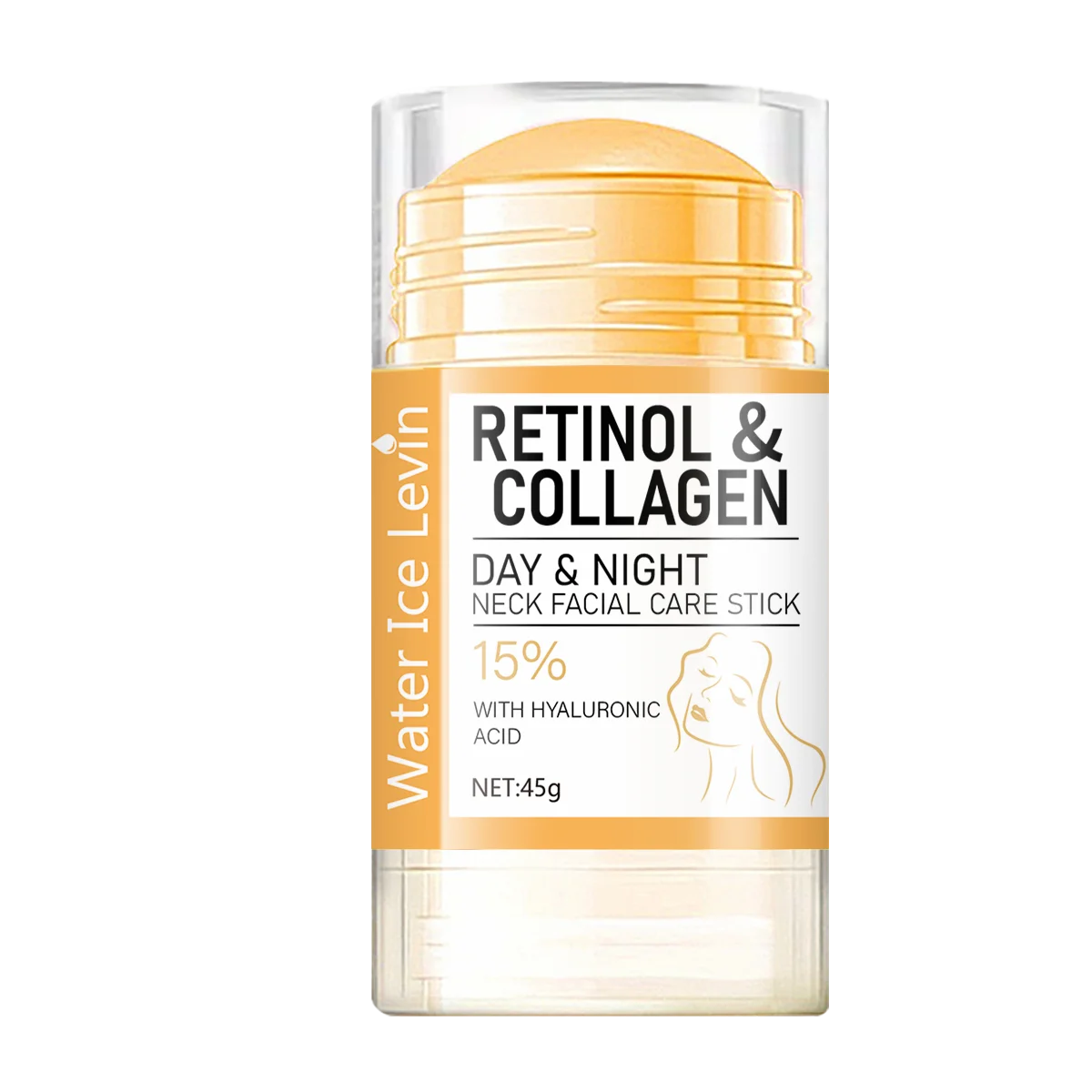 Retinol and Collagen Face and Neck Cream, Lifts the Neck, Tightens and Moisturizes the Skin, Intensely Hydrates the Skin of the Neck and Face, and Reduces the Appearance of Neck Lines