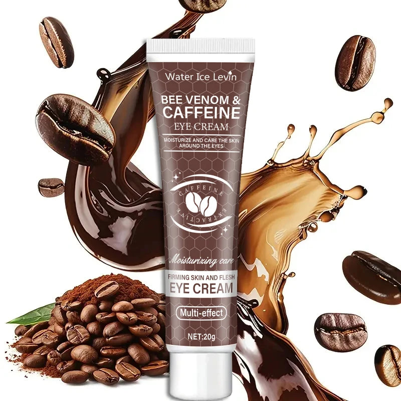 Natural Caffeine Intensive Moisturizing and Firming Eye Cream 20g, for Puffiness and Dark Circles Use It to Lift the Eye Area, Reduce Wrinkles and Signs of Aging, and Achieve a Light Beige, Relaxed Look.