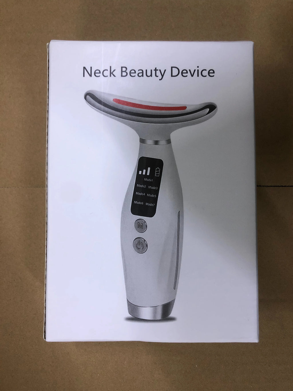 Portable 7 Colors LED Light Therapy Face Neck Massager 3 Gears Adjustable Gentle Vibration Anti Wrinkle Skin Tightening Lifting