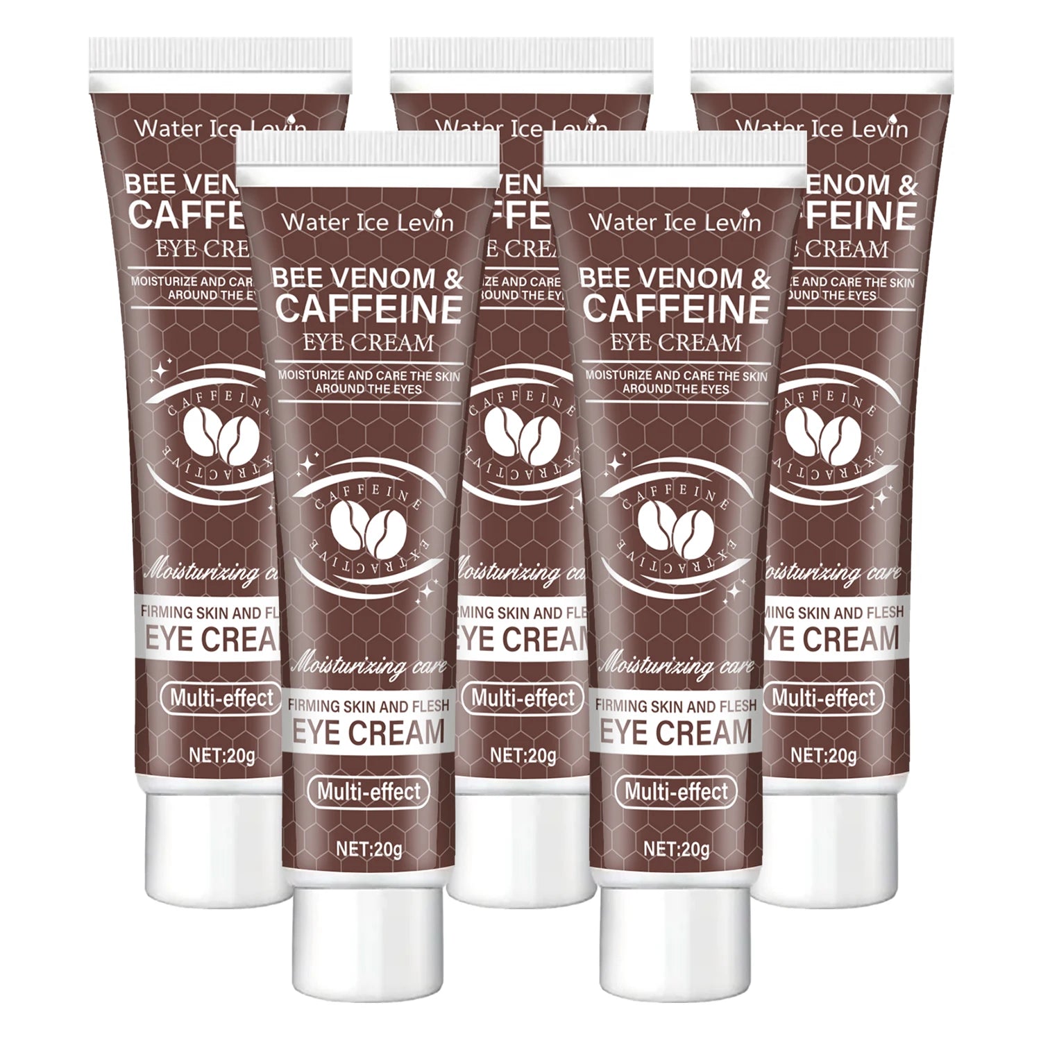 Natural Caffeine Intensive Moisturizing and Firming Eye Cream 20g, for Puffiness and Dark Circles Use It to Lift the Eye Area, Reduce Wrinkles and Signs of Aging, and Achieve a Light Beige, Relaxed Look.