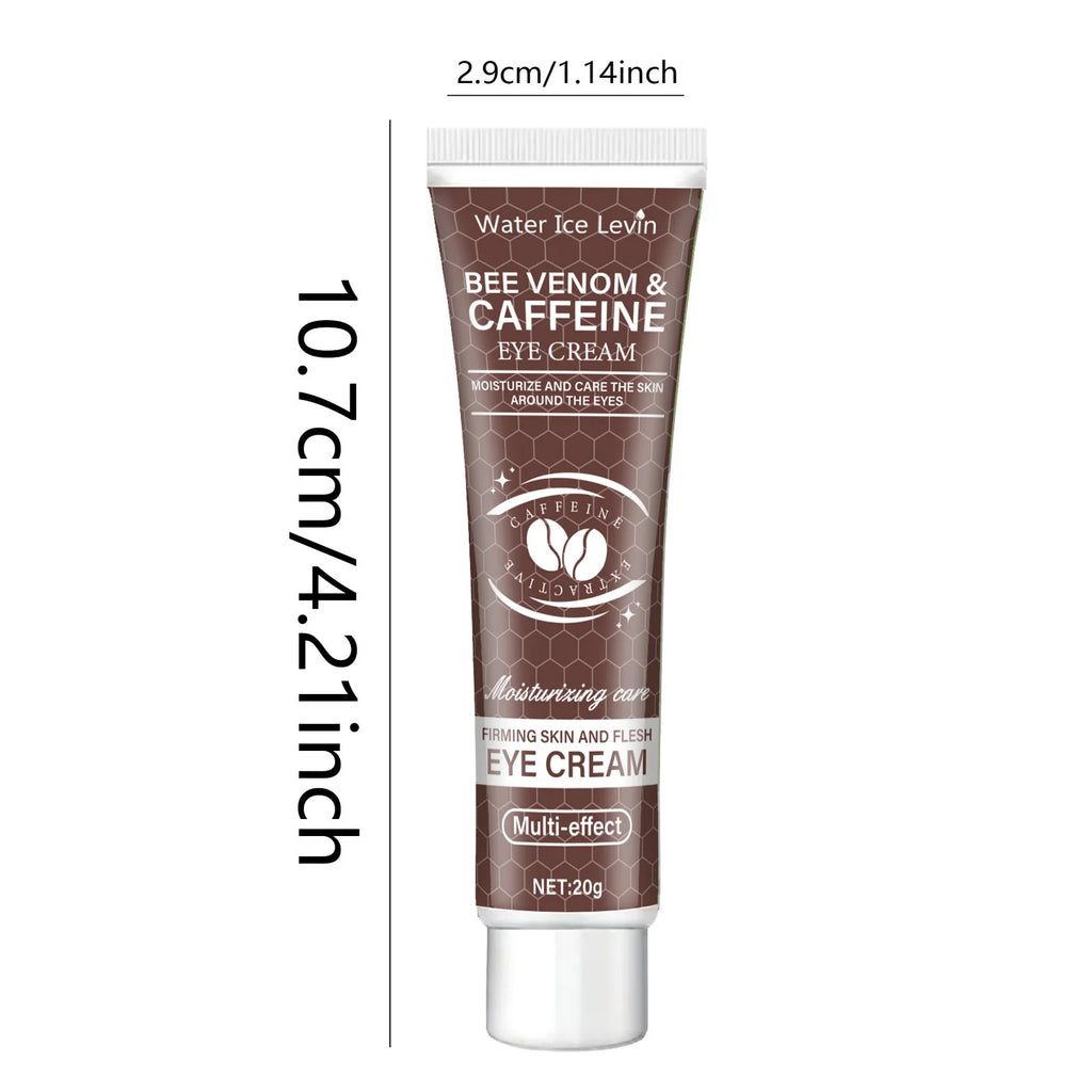 Natural Caffeine Intensive Moisturizing and Firming Eye Cream 20g, for Puffiness and Dark Circles Use It to Lift the Eye Area, Reduce Wrinkles and Signs of Aging, and Achieve a Light Beige, Relaxed Look.