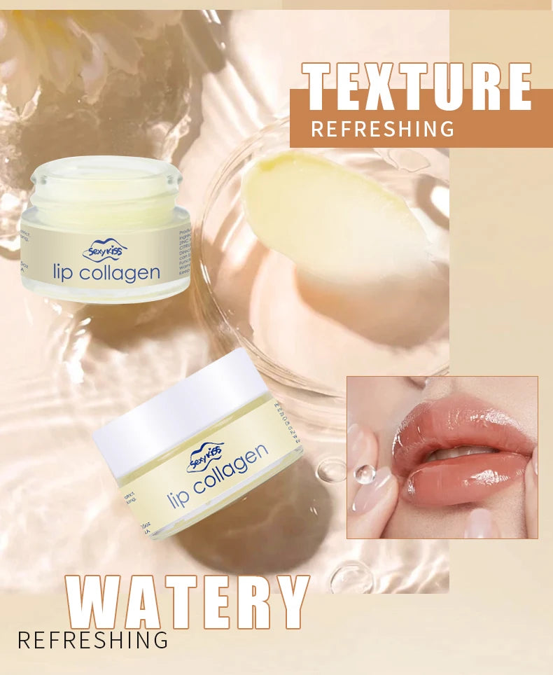 Hyaluronic Acid Collagen Sleep Lip Mask 20g Deep Hydration Lasting Moisturizing Exfoliation Day and Night Can Be Given