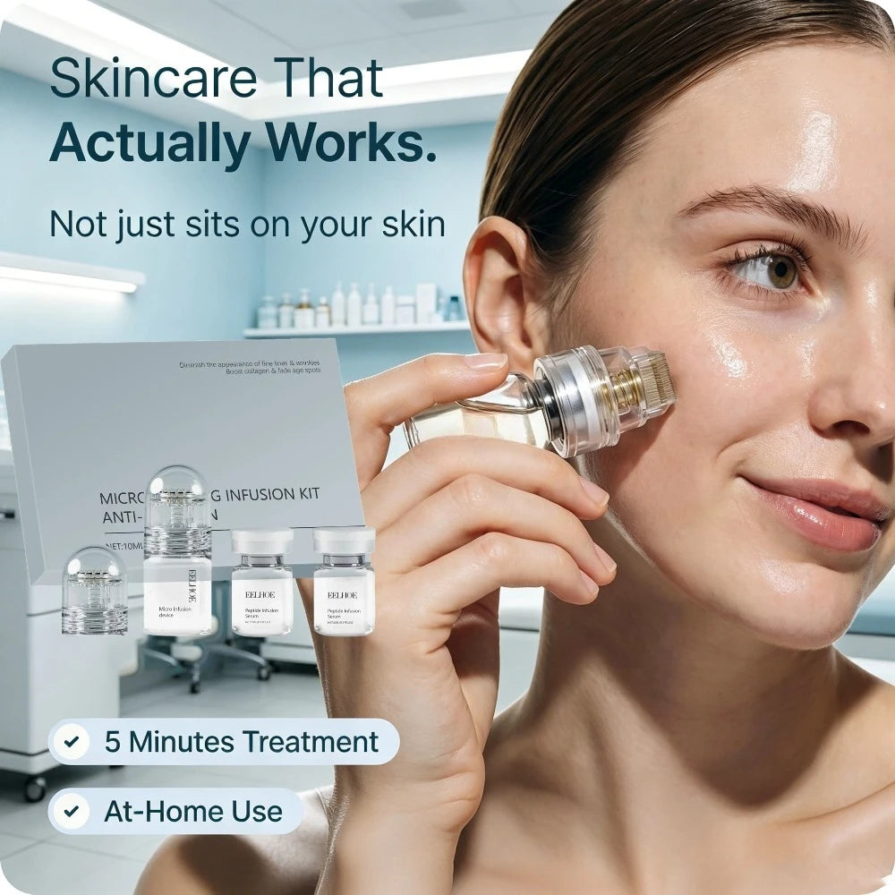 Hyaluronic Acid & Collagen Anti-Aging Serum Kit Hydrating Firming Anti-Wrinkle Facial Skin Care Set