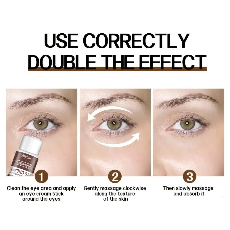 Natural Caffeine Intensive Moisturizing and Firming Eye Cream 20g, for Puffiness and Dark Circles Use It to Lift the Eye Area, Reduce Wrinkles and Signs of Aging, and Achieve a Light Beige, Relaxed Look.