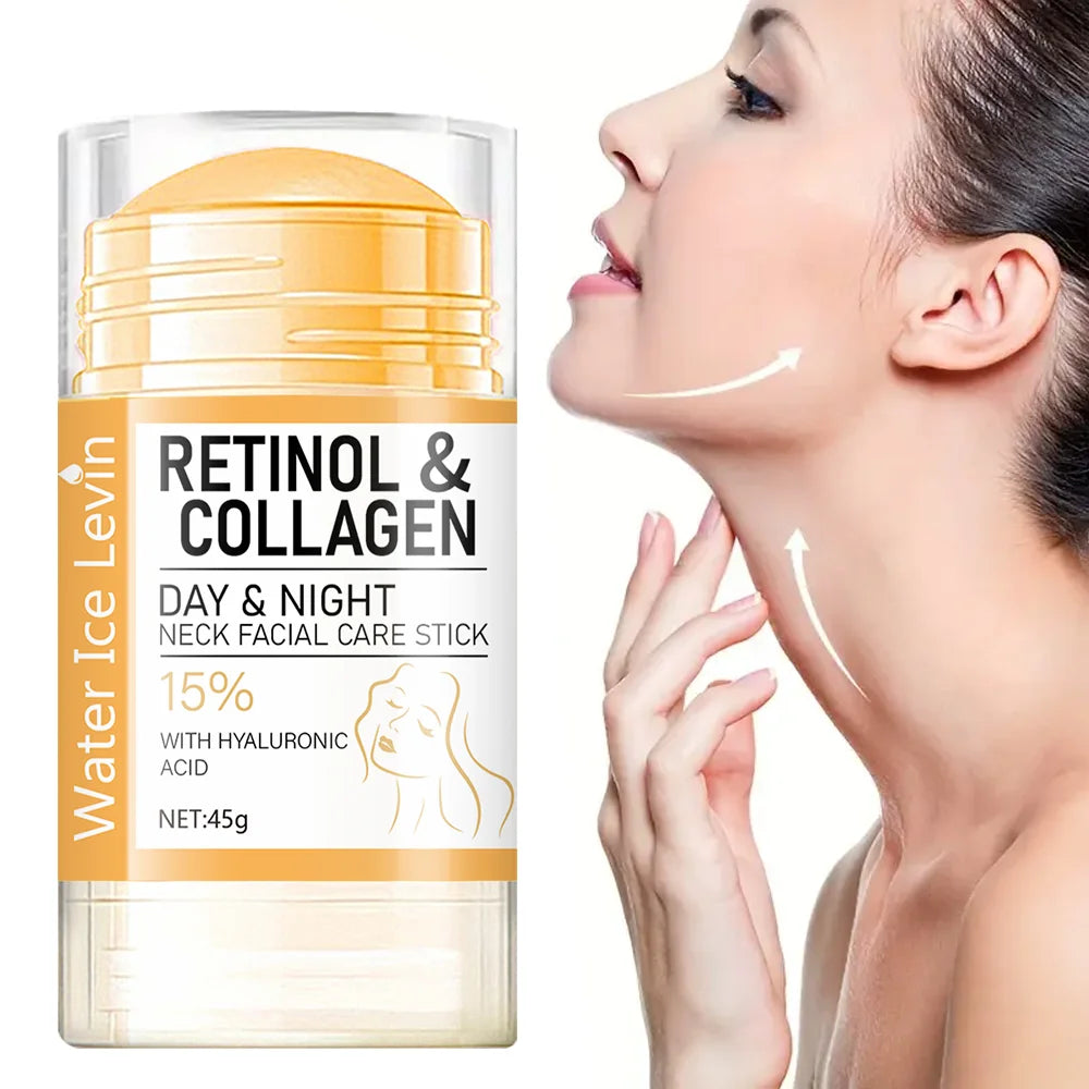Retinol and Collagen Face and Neck Cream, Lifts the Neck, Tightens and Moisturizes the Skin, Intensely Hydrates the Skin of the Neck and Face, and Reduces the Appearance of Neck Lines