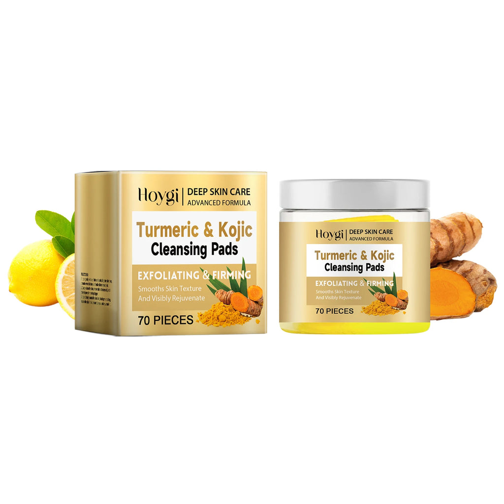 Turmeric Kojic Acid Cleansing Pad Gently Exfoliates Deeply Cleanses Skin Whitens And Lightens Spots Maintains Water Oil Balance