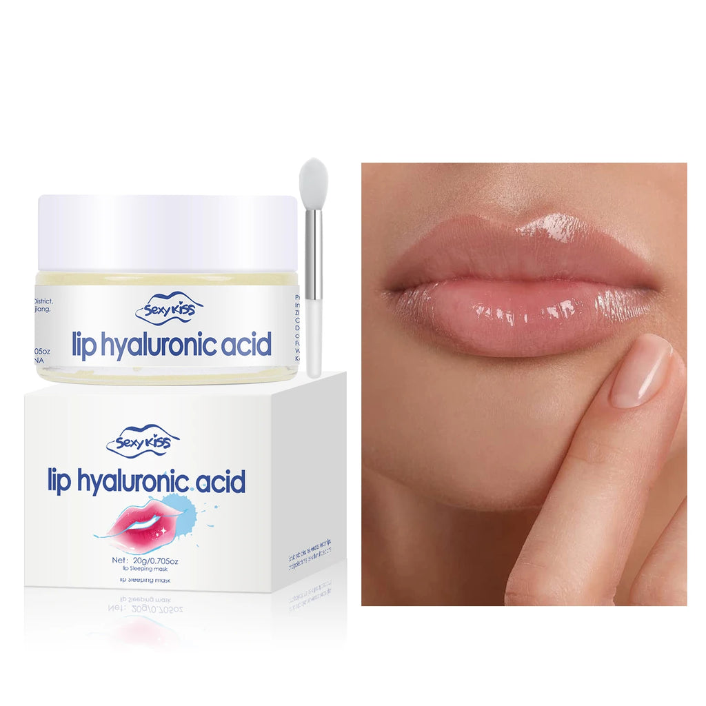 Hyaluronic Acid Collagen Sleep Lip Mask 20g Deep Hydration Lasting Moisturizing Exfoliation Day and Night Can Be Given